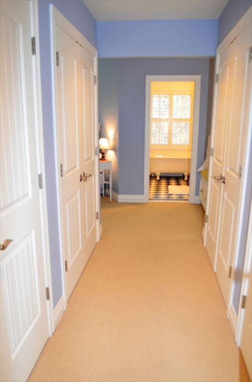 Master Bedroom Hallway With Closets On Each Side